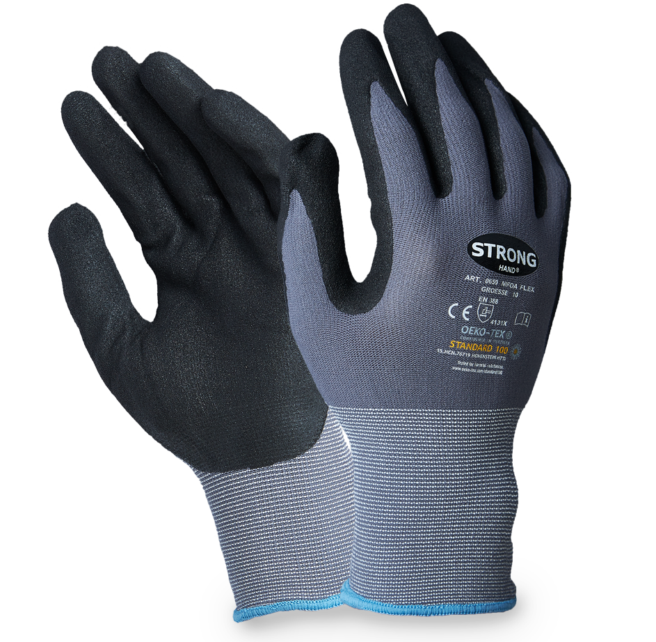 AD185_Feinstrickhandschuhe Nitril-Mikroschaum gesandet