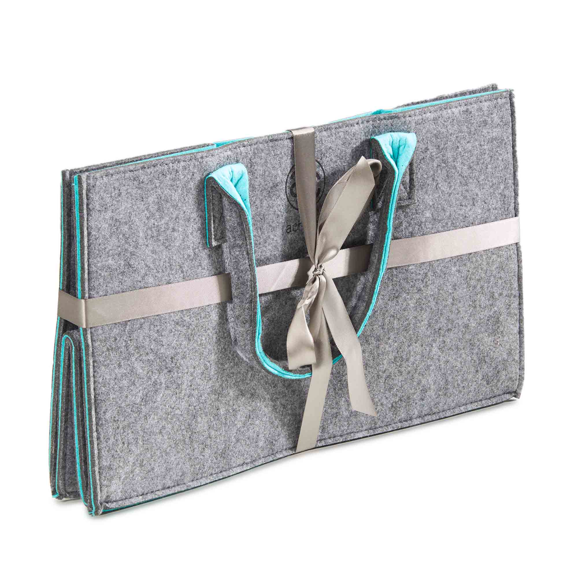 AD324gre_Filzkorb_gefaltet_mit_Geschenkband